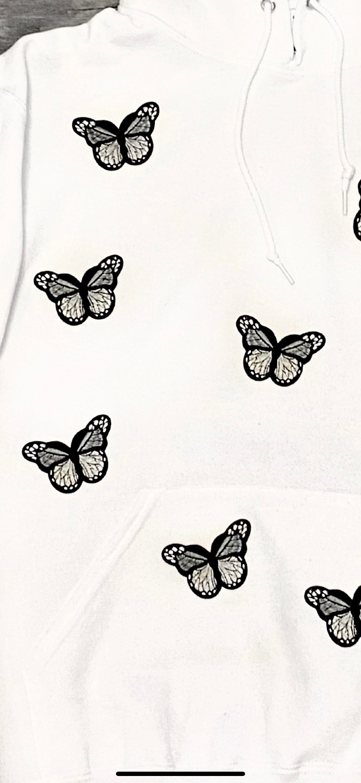 Grey ButterFLY Hoodie